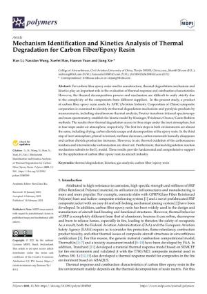 Mechanism Identification and Kinetics Analysis of Thermal Degradation For