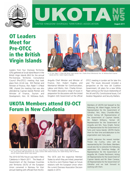 OT Leaders Meet for Pre-OTCC in the British Virgin Islands