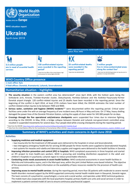 Ukraine April–June 2018