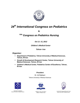 24 International Congress on Pediatrics