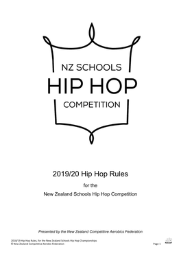 2019/20 Hip Hop Rules