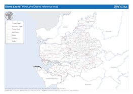 Sierra Leone: Port Loko District Reference Map