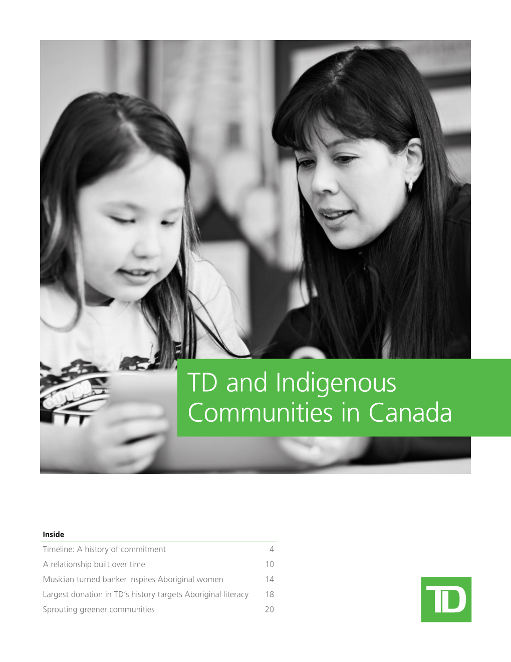 TD and Indigenous Communities in Canada