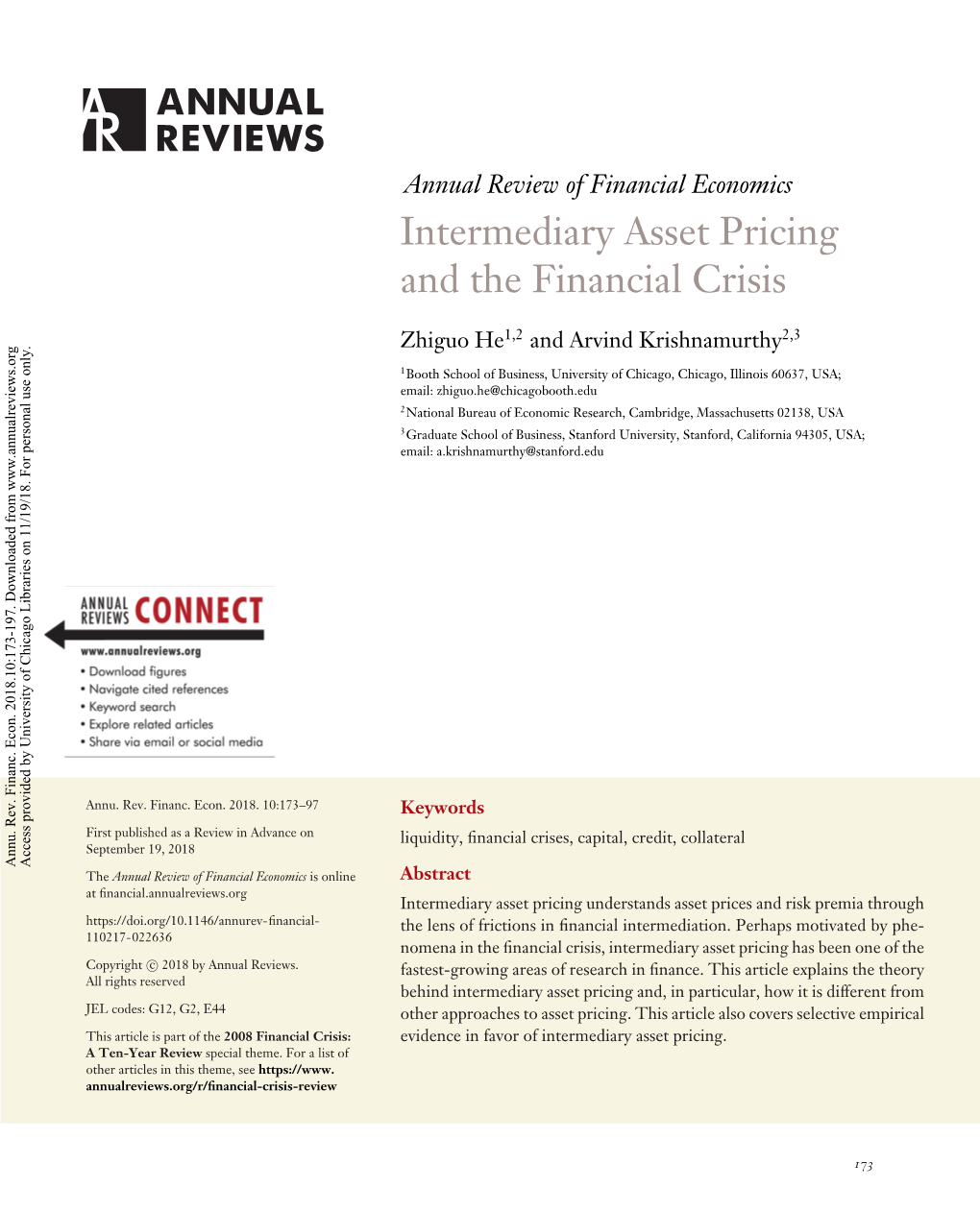 Intermediary Asset Pricing and the Financial Crisis