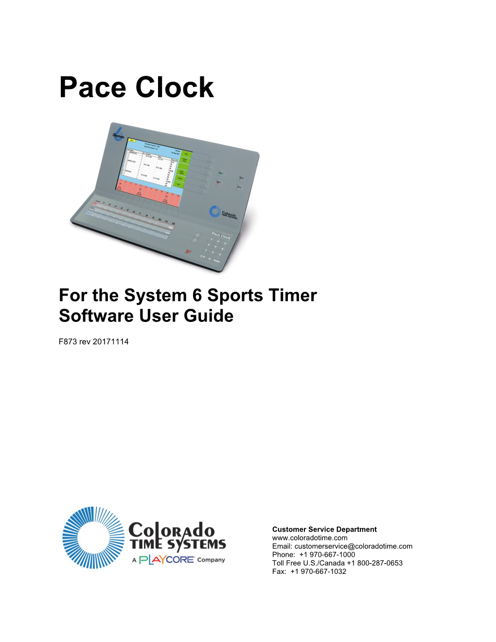 Training Pace Clock