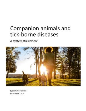 Companion Animals and Tick-Borne Diseases a Systematic Review