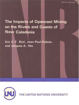 The Impacts of Opencast Mining on the Rivers and Coasts of New Caledonia