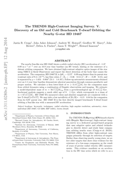 The TRENDS High-Contrast Imaging Survey. V. Discovery of an Old And