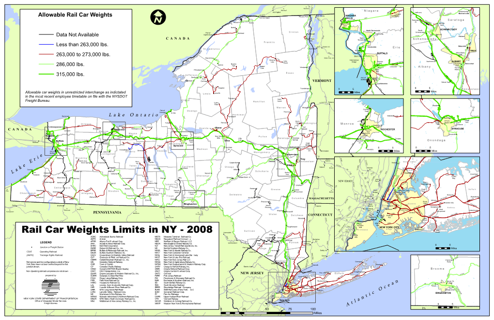 Rail Car Weight Limits in NY