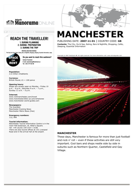 Manchester Publishing Date: 2007-11-01 | Country Code: Gb 1