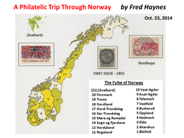 A Philatelic Trip Through Norway by Fred Haynes Oct