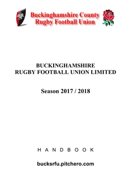 Buckinghamshire County Rugby Football Union Cup & Bowl Competitions