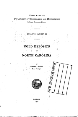 Gold Dep.Osits North: Carolina