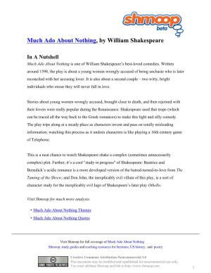 Much Ado About Nothing, by William Shakespeare