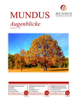 Augenblicke Ausgabe 02 | 2018