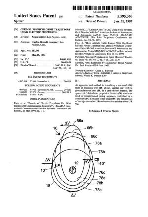 III III || US005595360A United States Patent (19) 11 Patent Number: 5,595,360 Spitzer 45) Date of Patent: Jan