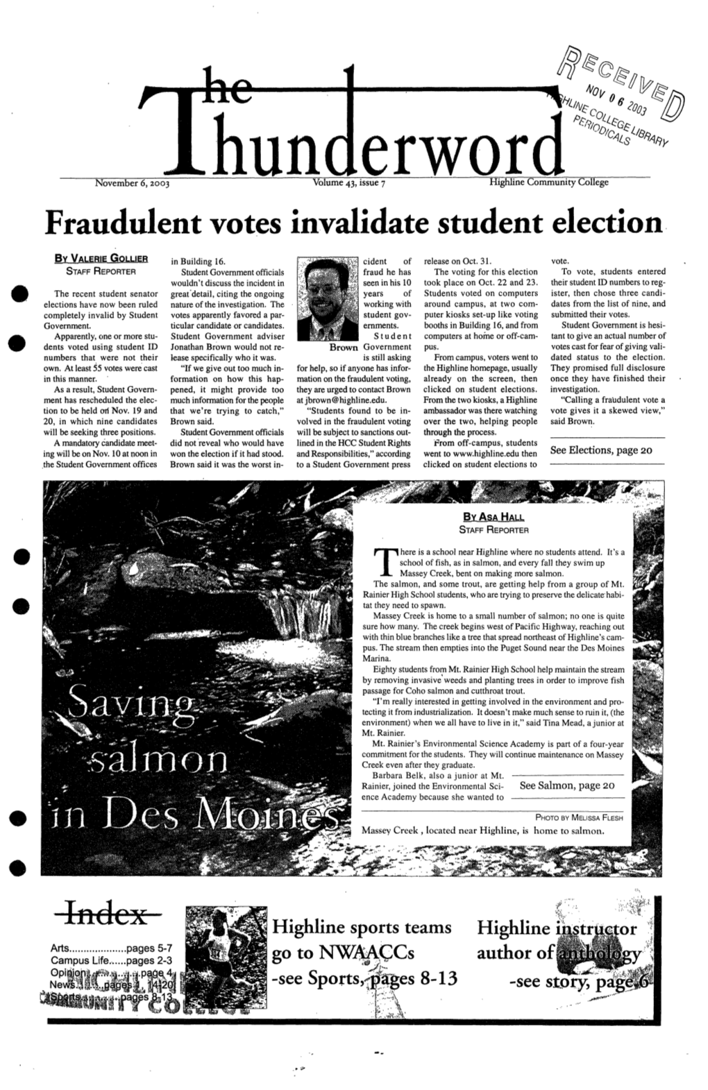 Fraudulent Votes Invalidate Student Election