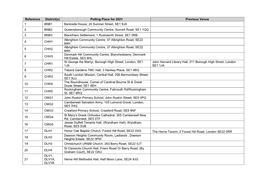 Polling Stations for 2021 GLA Elections