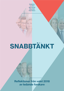 Reflektioner Från Valet 2018 Av Ledande Forskare 1 DEMICOM-Rapport Nr 38