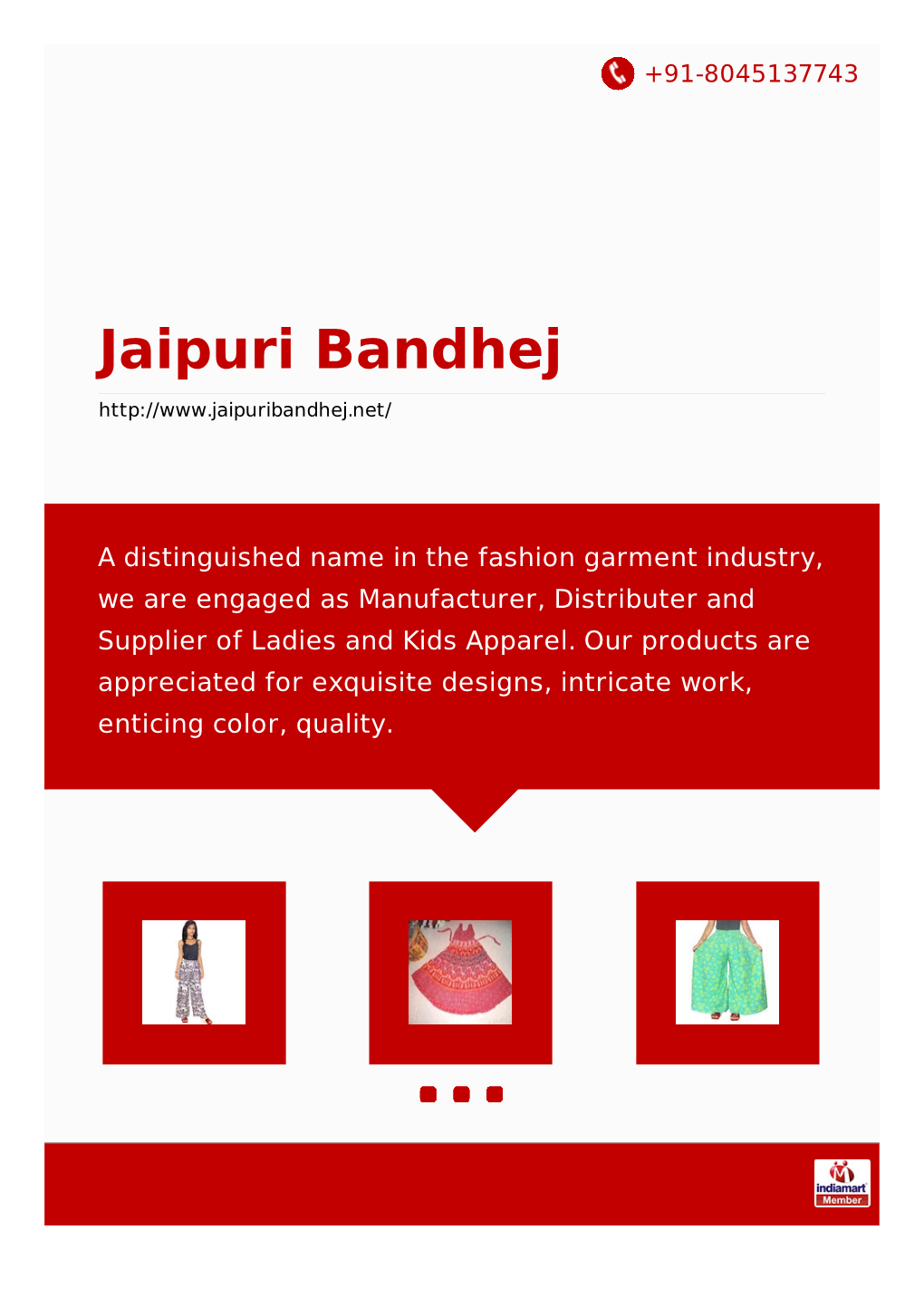 Jaipuri Bandhej