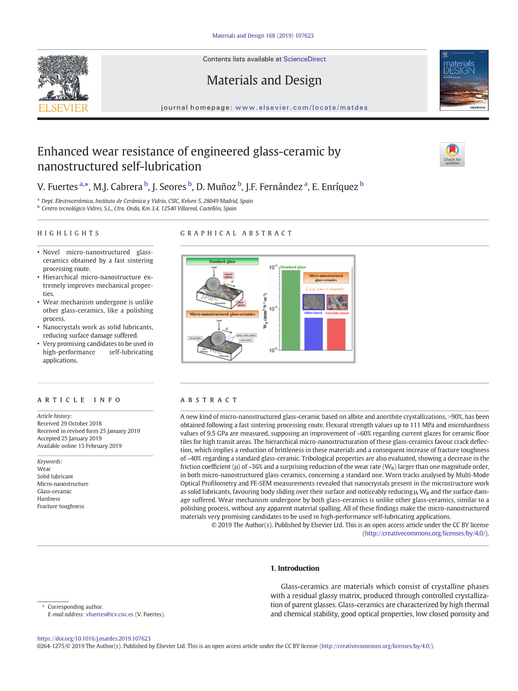 Enhanced Wear Resistance of Engineered Glass-Ceramic by Nanostructured Self-Lubrication