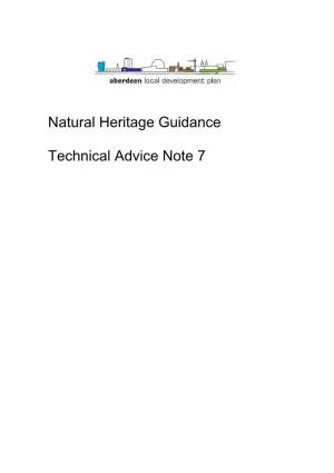 Natural Heritage Guidance