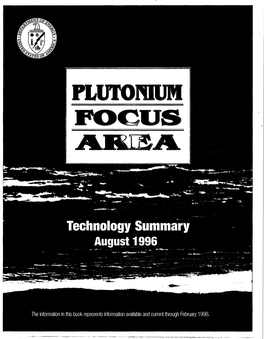 Plutonium Focus Area
