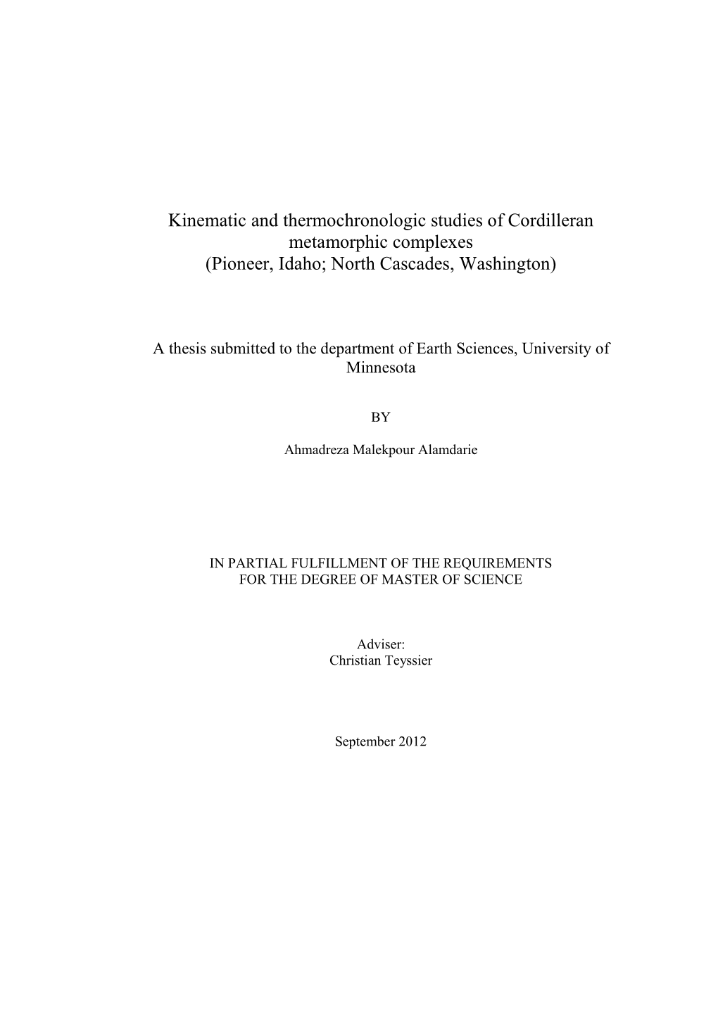 Malekpour Alamdarie, MS Thesis