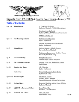 Signals from TARSUS January 2011 Issue