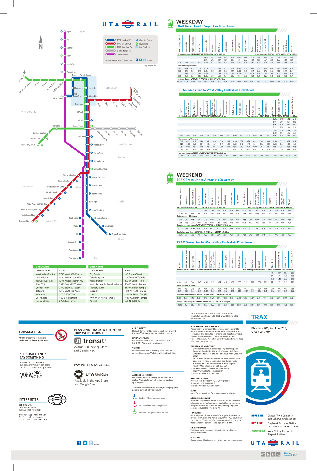 21 AUG Combined TRAX Schedule.Cdr