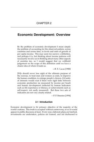 Economic Development: Overview