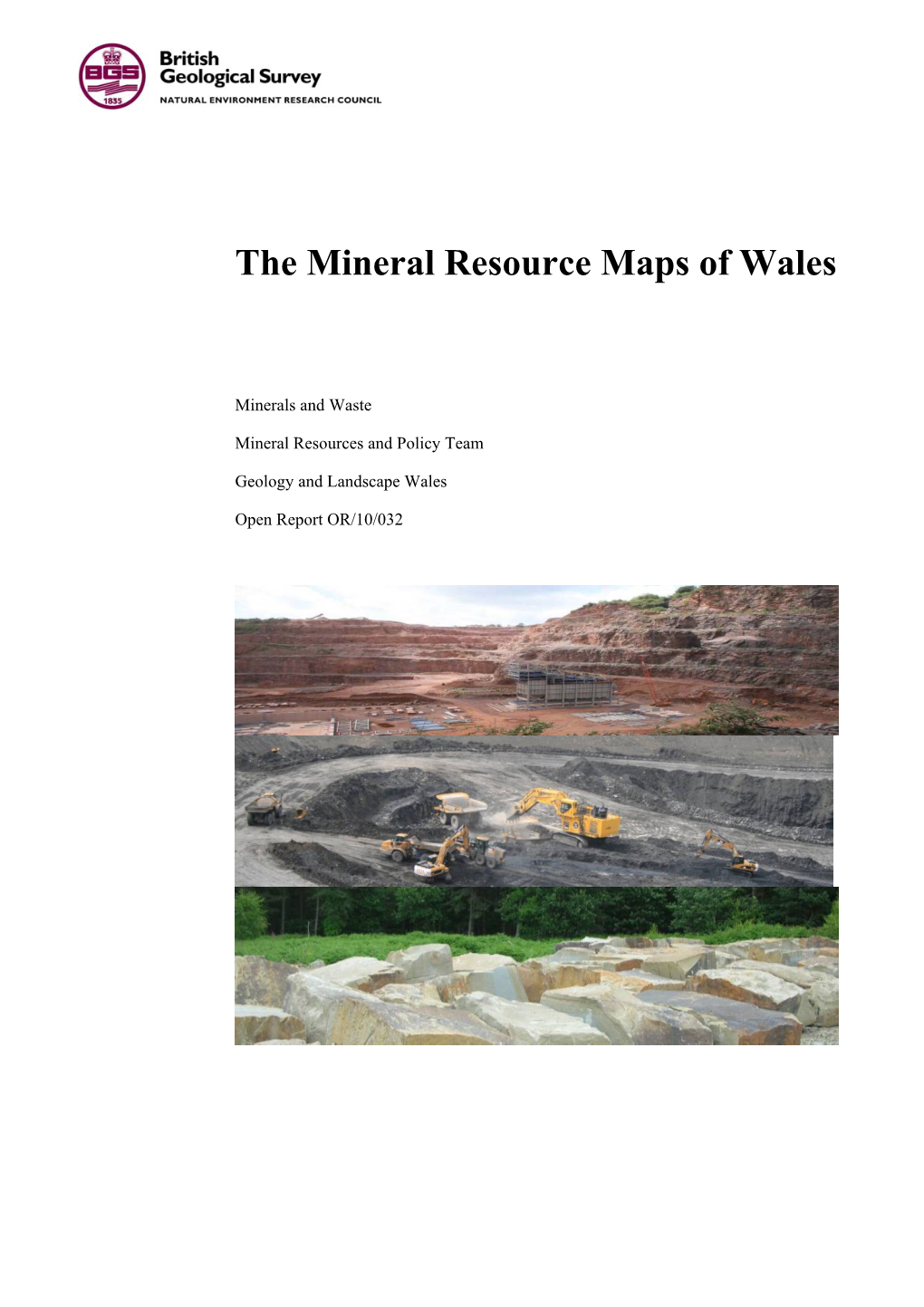 The Mineral Resource Maps of Wales