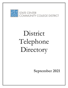 Scccd-Telephone-Directory.Pdf