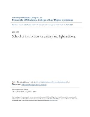 School of Instruction for Cavalry and Light Artillery