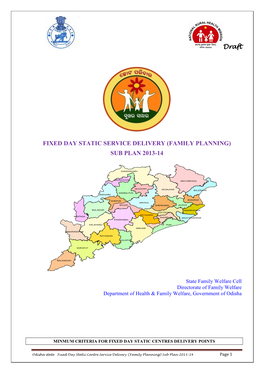 Family Planning) Sub Plan 2013-14