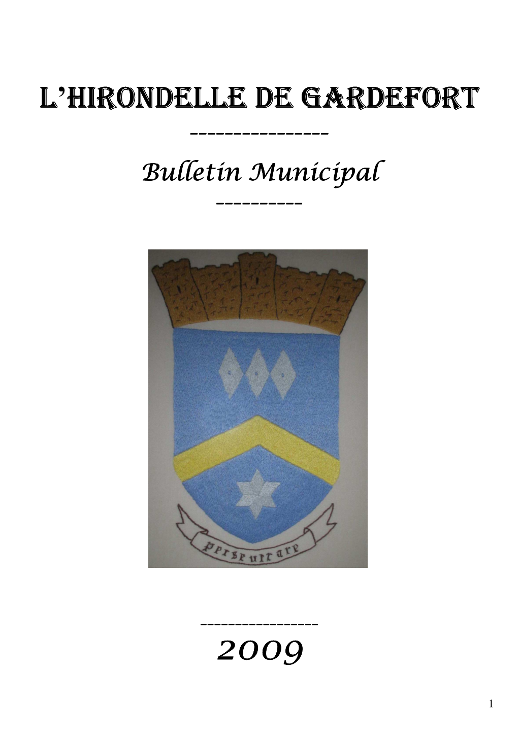 Bulletin Municipal 1