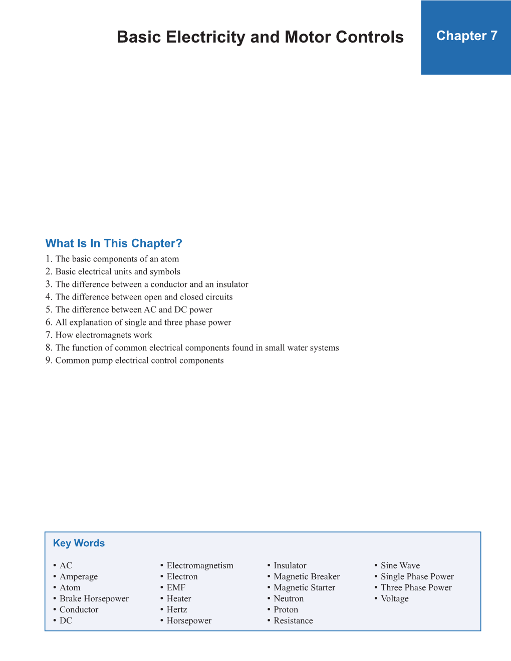 Basic Electricity and Motor Controls (PDF)