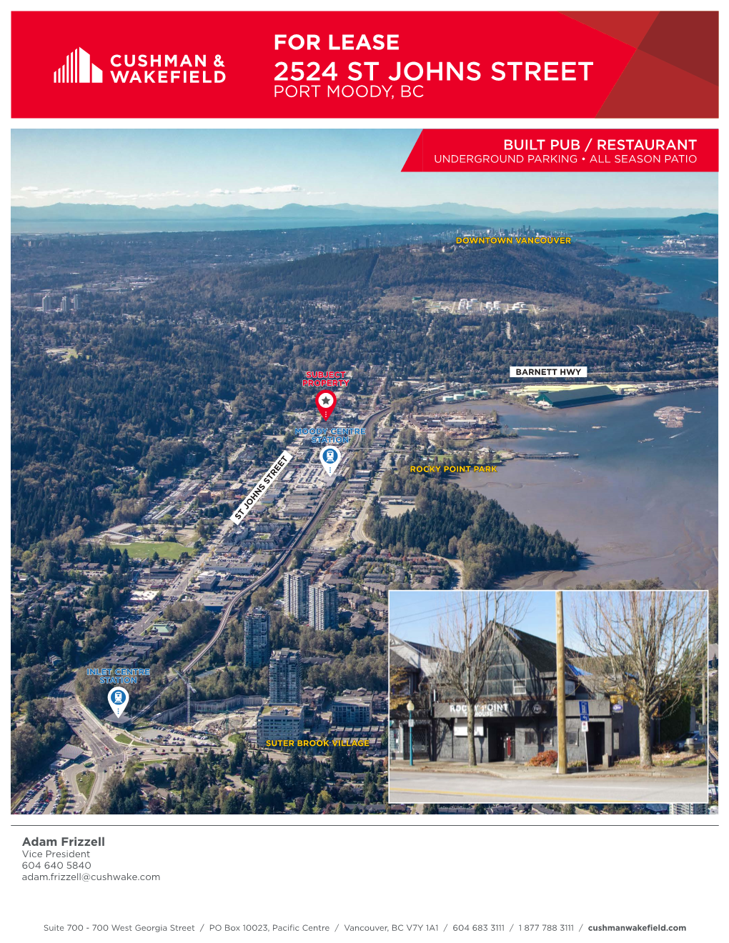 For Lease 2524 St Johns Street Port Moody, Bc