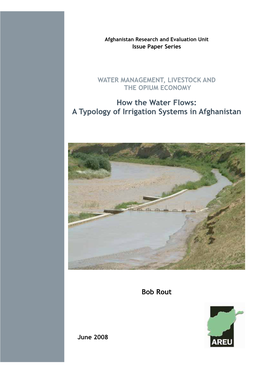 A Typology of Irrigation Systems in Afghanistan