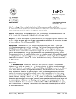 Pilot Training and Checking Under Title 14 of the Code of Federal Regulations (14 CFR) Parts 61, 91, 91 Subpart K (91K), 121, 135, 141, And/Or 142