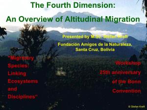 The Fourth Dimension: an Overview of Altitudinal Migration