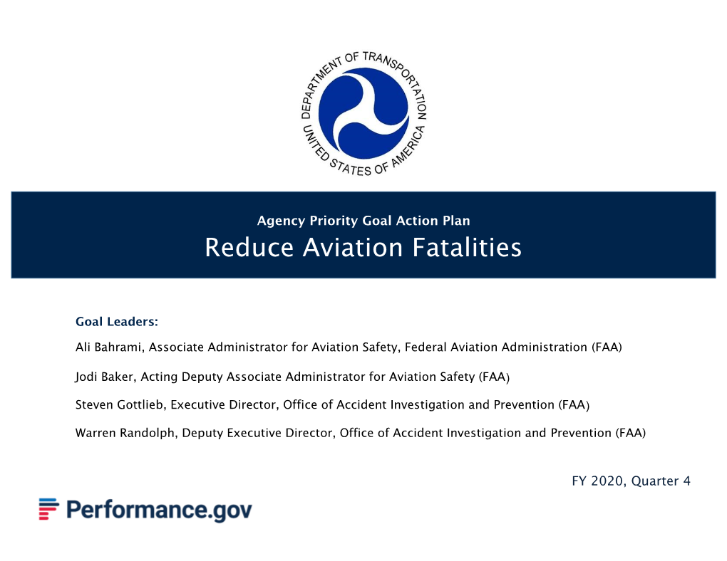 Reduce Aviation Fatalities ]