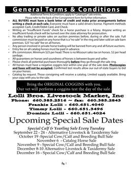 Upcoming Special Sale Dates