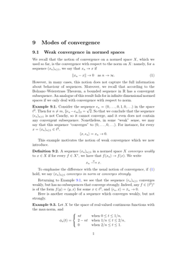 9 Modes of Convergence