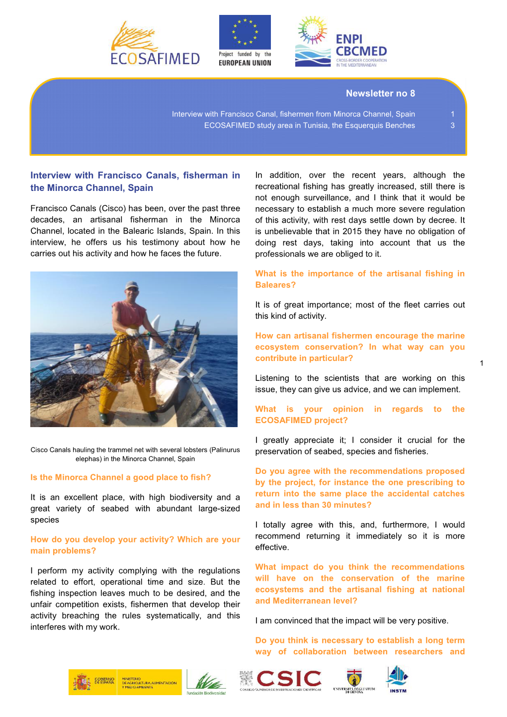 Interview with Francisco Canals, Fisherman in the Minorca Channel