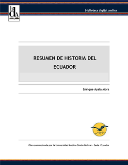 Resumen De Historia Del Ecuador