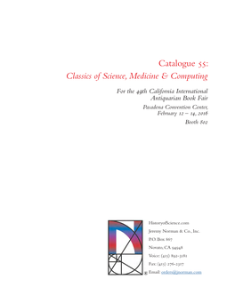 Classics of Science, Medicine & Computing