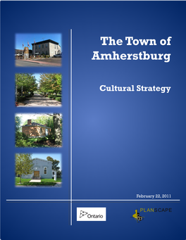 The Town of Amherstburg Cultural Strategy