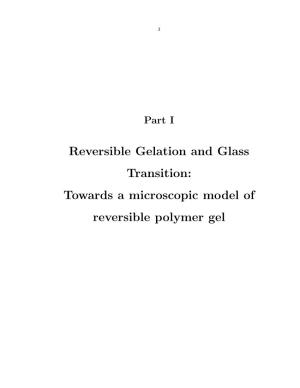 Reversible Gelation and Glass Transition: Towards a Microscopic Model of Reversible Polymer Gel 4