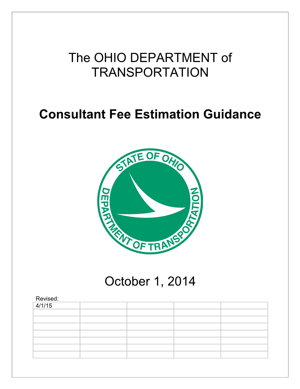 Consultant Fee Estimation Guidance